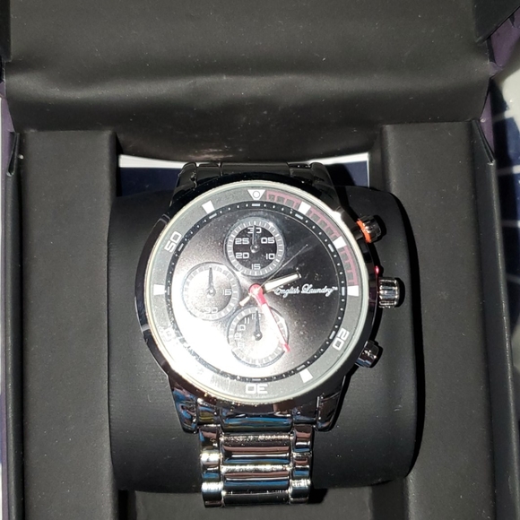 ENGLISH LAUNDRY MEN'S STAINLESS STEEL SILVER WATCH - Picture 2 of 14